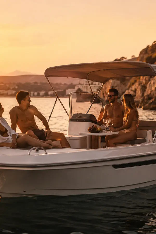 creta mare 550 sunset with friends